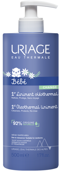 New Bebe Uriage Eau Thermale 1 Liniment Oleothermal 500ml Missing Pump