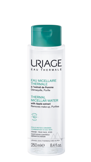 Thermal micellar water combination to oily skin